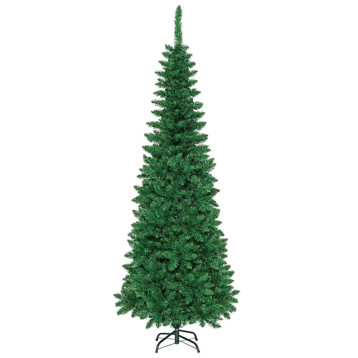 4.5 ft Pre-Lit Premium Hinged Artificial Fir Pencil Christmas Tree with LED Lights Cartsfy Inc.