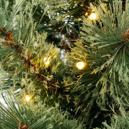4 Feet Pre-Lit Potted Christmas Tree Pine Needles Cartsfy Inc.