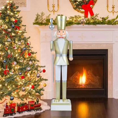 4 FT Christmas Nutcracker with High Hat & Beautiful Scepter Cartsfy Inc.