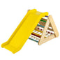 4 in 1 Triangle Climber Toy with Sliding Board and Climbing Net-Multicolor Cartsfy Inc.