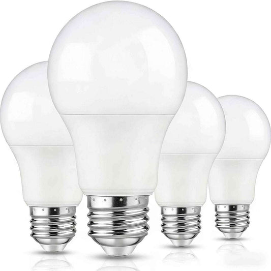 4-Pack A19 LED Light Bulbs, 60W Equivalent, Soft White or Cool Daylight, E26 Base, Non-Dimmable Cartsfy Inc.