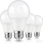 4-Pack A19 LED Light Bulbs, 60W Equivalent, Soft White or Cool Daylight, E26 Base, Non-Dimmable Cartsfy Inc.