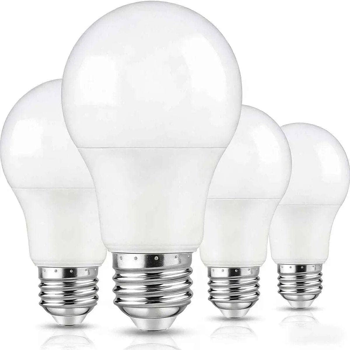 4-Pack A19 LED Light Bulbs - Energy Efficient, Soft White or Cool Daylight