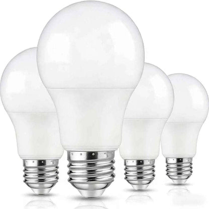 4-Pack A19 LED Light Bulbs - Energy Efficient, Soft White or Cool Daylight