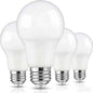 4-Pack A19 LED Light Bulbs - Energy Efficient, Soft White or Cool Daylight