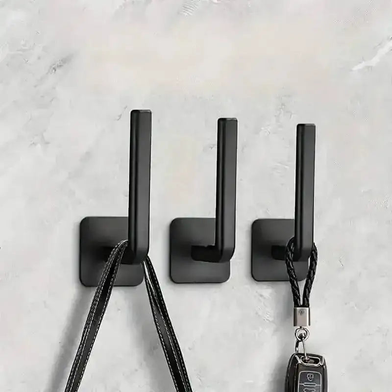 4-Pack Self-Adhesive Toilet Paper Holder Wall Mount in Black and White