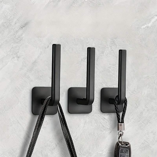 4-Pack: Adhesive Toilet Paper Holder, Wall Mount, White & Black Cartsfy Inc.