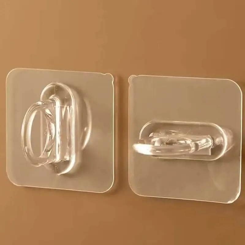 4-Pack Clear Adhesive Utility Hooks DailySale Default Title Default Title-
