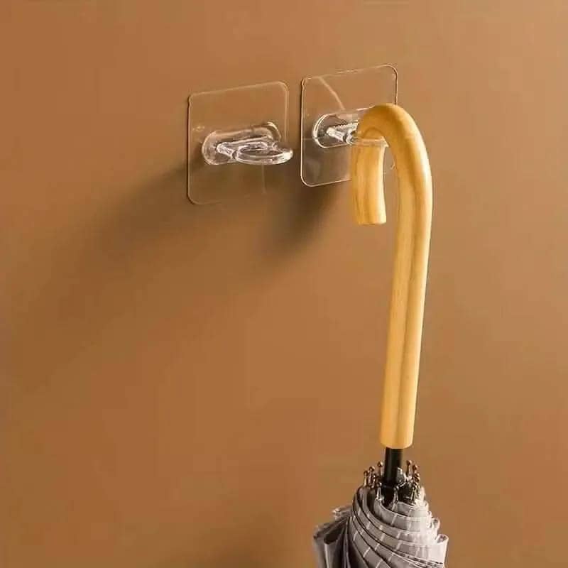 4-Pack Clear Adhesive Utility Hooks DailySale Default Title Default Title-