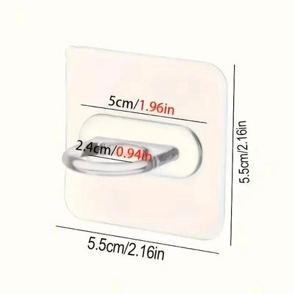 4-Pack Clear Adhesive Utility Hooks DailySale Default Title Default Title-