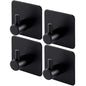 4-Pack Heavy Duty Stick Hooks – Stainless Steel, Waterproof, Wall Mount Cartsfy Inc.
