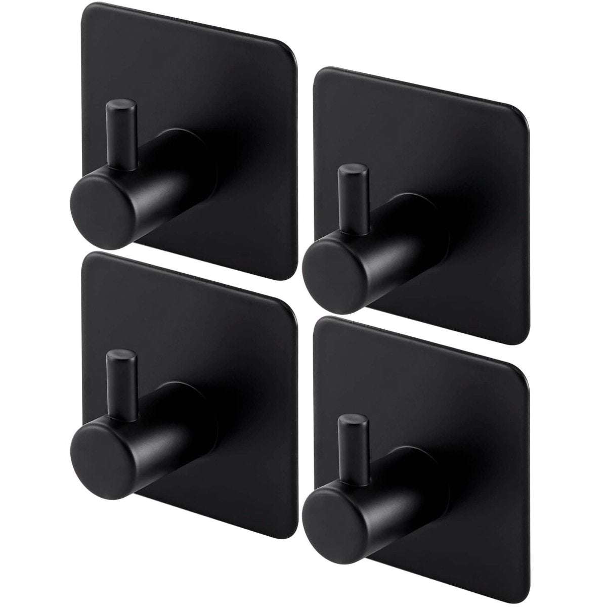4-Pack Heavy Duty Stick Hooks – Stainless Steel, Waterproof, Wall Mount Cartsfy Inc.