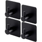 4-Pack Heavy Duty Stick Hooks – Stainless Steel, Waterproof, Wall Mount Cartsfy Inc.