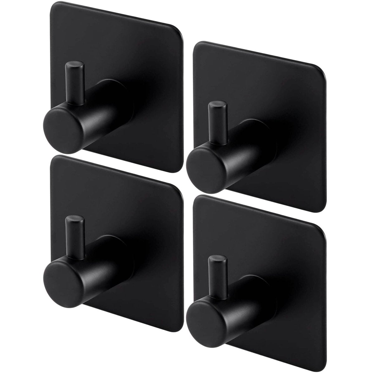 4 - Pack Heavy Duty Stick Hooks – Stainless Steel, Waterproof, Wall Mount - Cartsfy Inc.