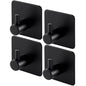 4 - Pack Heavy Duty Stick Hooks – Stainless Steel, Waterproof, Wall Mount - Cartsfy Inc.