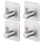 4 - Pack Heavy Duty Stick Hooks – Stainless Steel, Waterproof, Wall Mount - Cartsfy Inc.