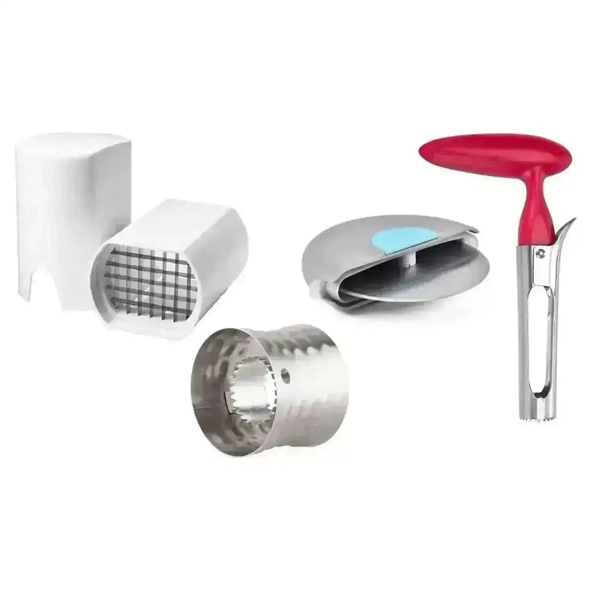4-Pack Kitchen Cutter Set - Slicer, Dicer, Peeler & Corer Gadgets
