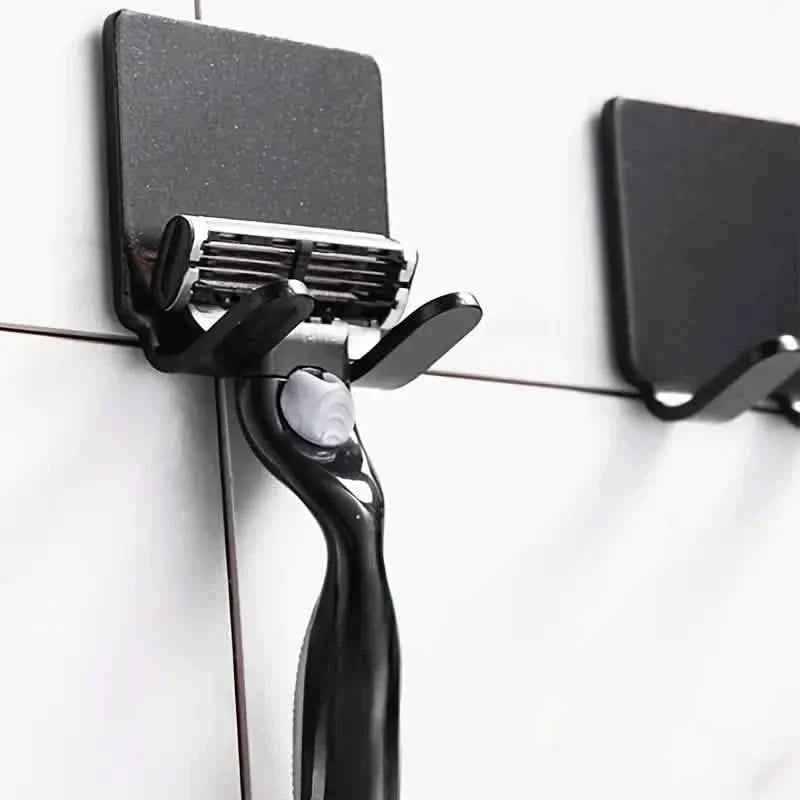4 - Pack: Storage Hook for Bathroom Razor Shaver or Wall Kitchen Use - Cartsfy Inc.