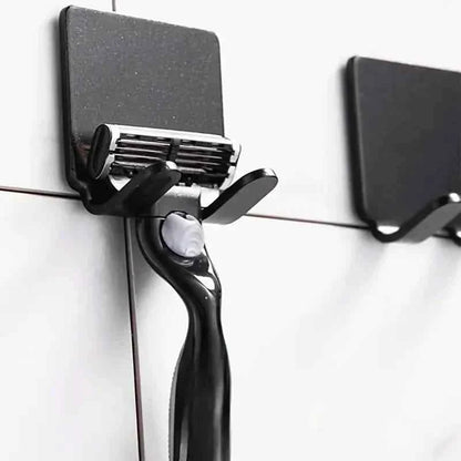 4 - Pack: Storage Hook for Bathroom Razor Shaver or Wall Kitchen Use - Cartsfy Inc.