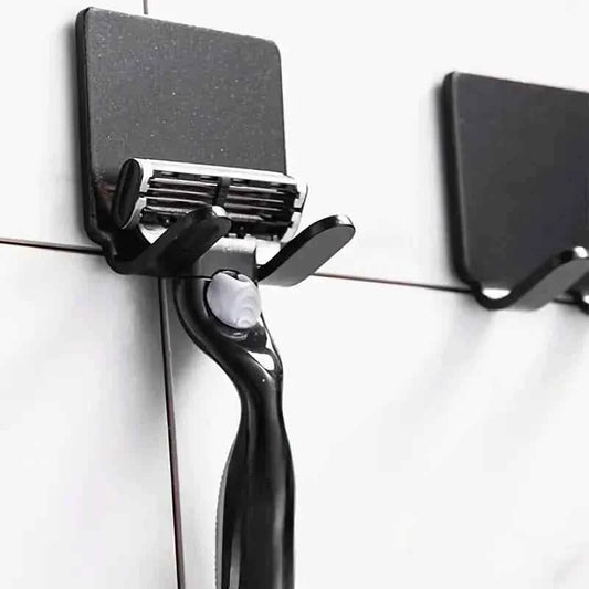 4 - Pack: Storage Hook for Bathroom Razor Shaver or Wall Kitchen Use - Cartsfy Inc.