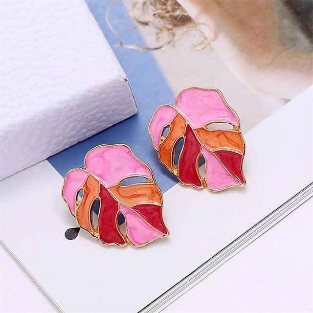 4-Pairs: Women's Vintage Leaf Fashion Earrings Cartsfy Inc.