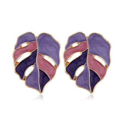 4-Pairs: Women's Vintage Leaf Fashion Earrings Cartsfy Inc.