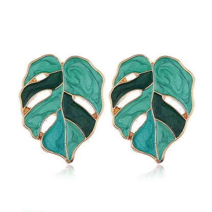 4-Pairs: Women's Vintage Leaf Fashion Earrings Cartsfy Inc.