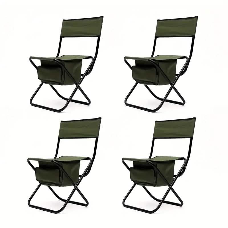4-Piece: Folding Outdoor Chair with Storage Bag Cartsfy Inc.