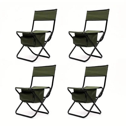 4-Piece: Folding Outdoor Chair with Storage Bag Cartsfy Inc.