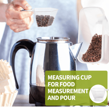 4 - Piece Set: Airtight Cereal Storage Containers with Pour Spouts & Measuring Cup – 4L Kitchen Pantry Organizer - Cartsfy Inc.
