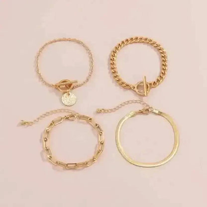 4-Piece Set: Women's Simple Fashion Bracelets Cartsfy Inc.
