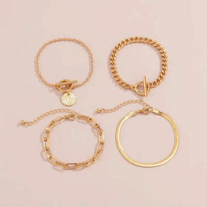 4-Piece Set: Women's Simple Fashion Bracelets Cartsfy Inc.