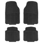 4 - Pieces: Heavy Duty PVC Rubber Automotive Floor Mats with Trimmable Design - Cartsfy Inc.