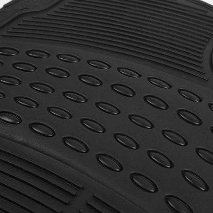 4 - Pieces: Heavy Duty PVC Rubber Automotive Floor Mats with Trimmable Design - Cartsfy Inc.