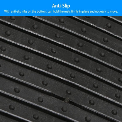 4 - Pieces: Heavy Duty PVC Rubber Automotive Floor Mats with Trimmable Design - Cartsfy Inc.