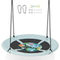 40 Inches Saucer Tree Swing with Adjustable Hanging Ropes and 900D Oxford Fabric-Forest Cartsfy Inc.