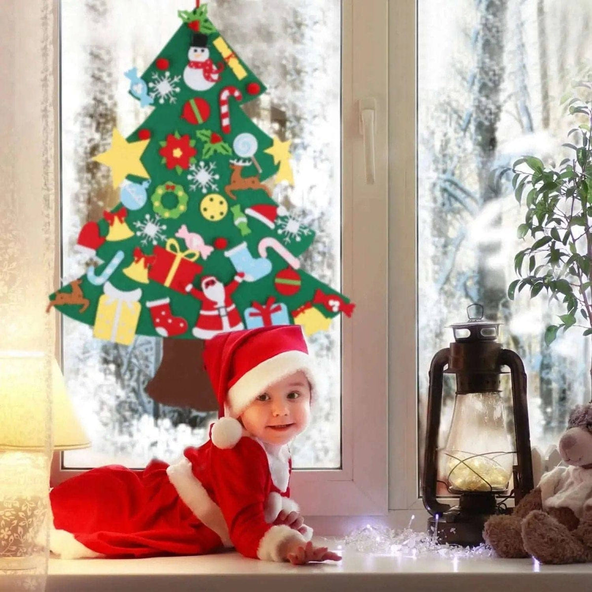 41-Piece: DIY Felt Christmas Tree Detachable Ornaments for Kids DailySale Default Title Default Title-