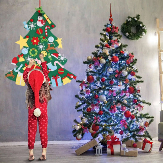 41-Piece: DIY Felt Christmas Tree Detachable Ornaments for Kids DailySale Default Title Default Title-
