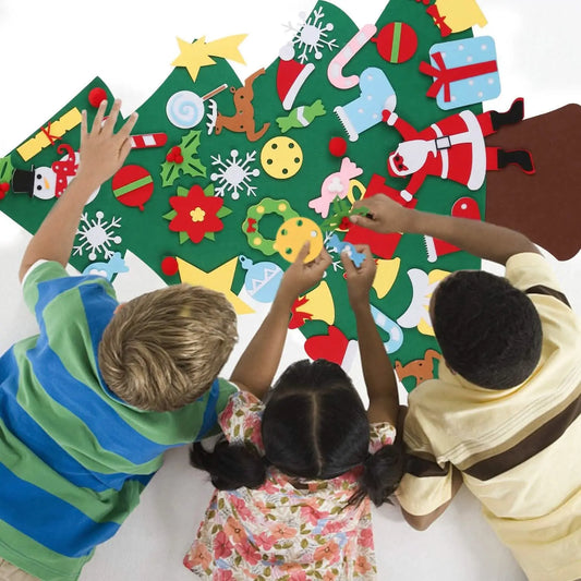 41-Piece: DIY Felt Christmas Tree Detachable Ornaments for Kids DailySale Default Title Default Title-