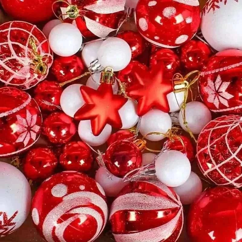 44-Piece Christmas Colorful Ball Gift Box Set
