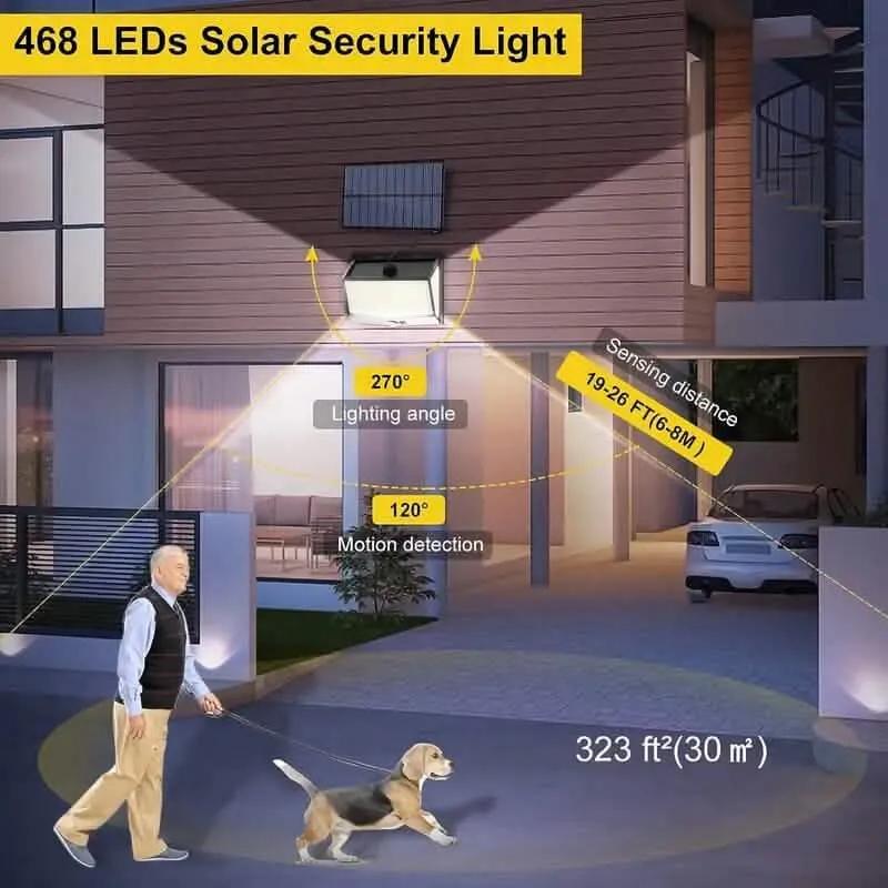 468 LED Solar Motion Outdoor Light Cartsfy Inc.