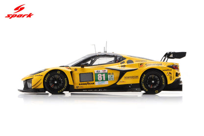 Spark Model Chevrolet Corvette C8 Z06 GT3.R #81 TF Sport 2025 IMSA Le Mans 24hrs 1:18 WITH DISPLAY