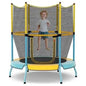 48 Inch Toddler Trampoline with Safety Enclosure Net-Yellow Cartsfy Inc.