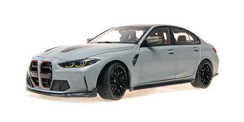 Minichamps 2023 BMW M3 CS (G80) Brooklyn Grey Metallic 1:18