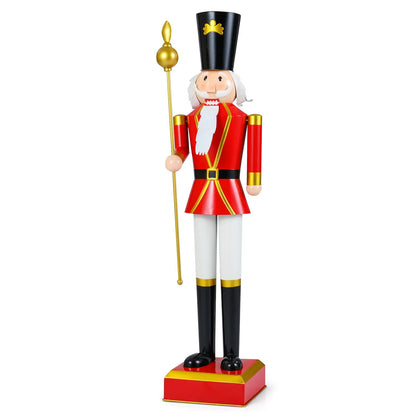 4 FT Christmas Nutcracker with High Hat & Beautiful Scepter
