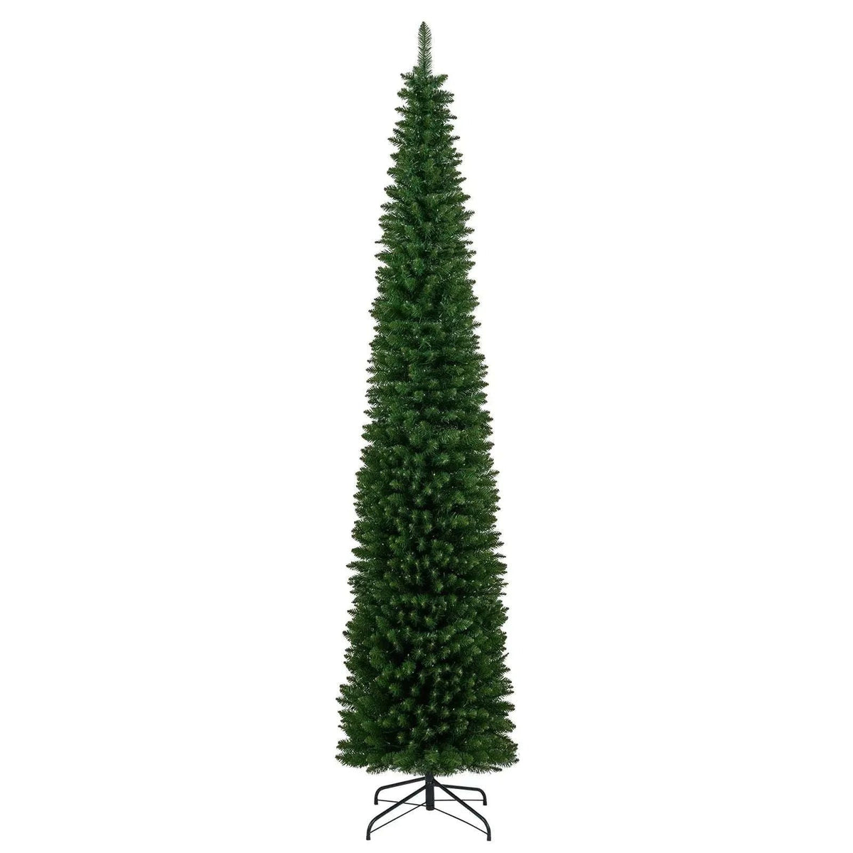 5/6/7/8/9 Feet Pre-lit Pencil Artificial Christmas Tree with 150/180/200//300/400 Warm White LED Lights Cartsfy Inc.