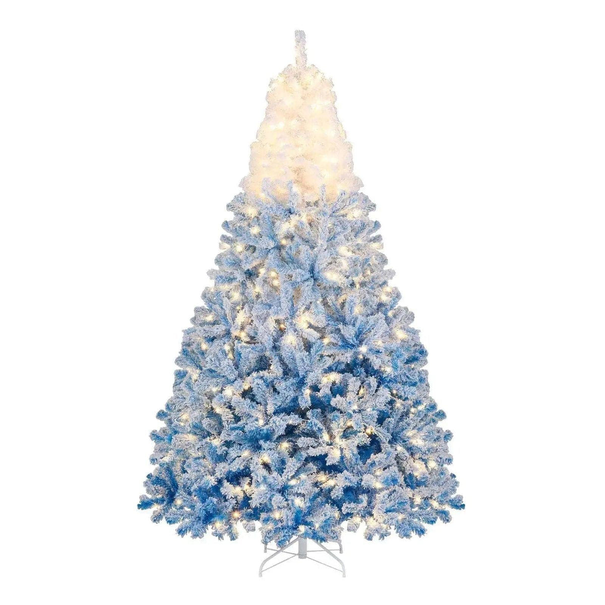 5/6/7/8 FT Artificial Christmas Tree with Warm White LED Lights and 8 Modes Cartsfy Inc.