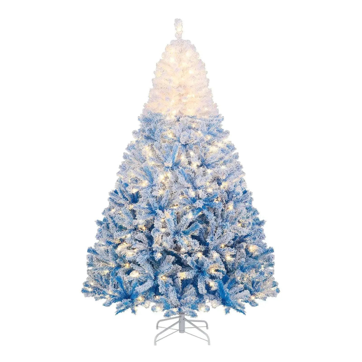 5/6/7/8 FT Artificial Christmas Tree with Warm White LED Lights and 8 Modes Cartsfy Inc.