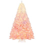 5/6/7/8 FT Artificial Christmas Tree with Warm White LED Lights and 8 Modes for Holiday Cartsfy Inc.
