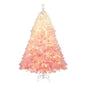 5/6/7/8 FT Artificial Christmas Tree with Warm White LED Lights and 8 Modes for Holiday Cartsfy Inc.